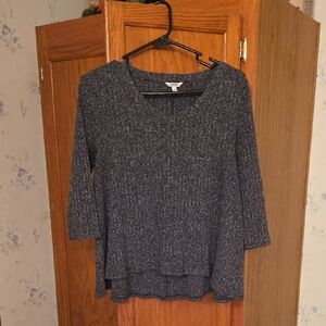 Sonoma Charcoal V-Neck Women's Sweater